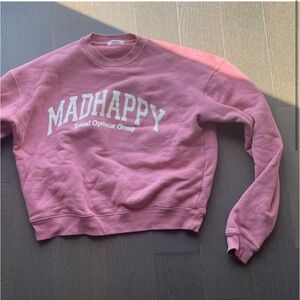 Madhappy Local Optimist Group Campus Fleece Crewneck Pink